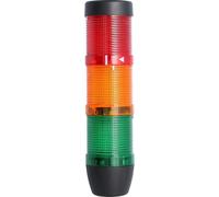 Colonne lumineuse STEX24 verte-jaune-rouge, 50 mm, 24 V CA/CC, voyant clignotant LED SS50-OB3/24 119 Dimensions Longueur 210,0 mm, diamètre 50,0 mm