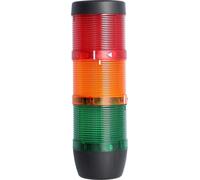 Colonne lumineuse STEX24 verte-jaune-rouge, 70 mm, 24 V CA/CC, LED à lumière continue SS70-OB3/24 109 Dimensions Longueur 216,0 mm, diamètre 70,0 mm