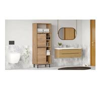 Colonne Merbok Dmora, Bois Nobles Noyer Marron 160x36x45h cm