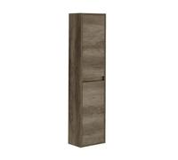 Colonne Salle de Bain Suspendue avec 2 portes coloris nordik - Longueur 140 x Profondeur 30 x Hauteur 26 cm