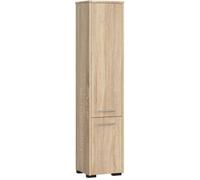 Colonne salle de bains AKORD FIN Chêne Sonoma 30 cm 2 portes façade Chêne Sonoma 5 étagères 30x30x140 cm