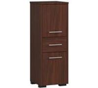 Colonne salle de bains AKORD FIN Wengé 30 cm 2 portes 1 tiroir façade Wengé 3 étagères 30x30x85 cm Wengé G
