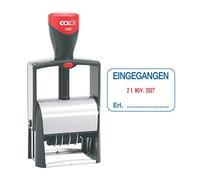 Colop 2660 135867 Tampon dateur avec texte en allemand Bleu/rouge Petit format