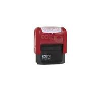 Colop copie timbre à encrage automatique empreinte rouge 38x14 mm 100655