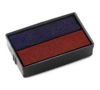 Colop E/10 Pack de 2 Recharges pré encrée pour Printer 10 Bleu/Rouge | Kit de 2 recharges, qualité COLOP d'origine pour S160 et S160/L. Encre bicolore (bleu/rouge) indélébile et certifiée ISO.