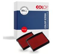 Colop Cassette d'encre E2100 pour timbre dateur 2100 et 2160 - Rouge - Lot de 2