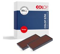 Colop Cassette d'encre pré-encrée E/50 pour timbre automatique Printer 50 - Rouge - Lot de 2