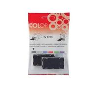 Coussinet encreur de rechange E/55, noir, 2 pièces