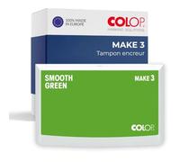 COLOP Encreur MAKE 3 Smooth Green 90 x 160 mm, encreur pour tampon manuel traditionnel et tampon créatif