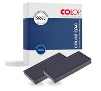 COLOP Lot de 2 cassette de rechange E/40, bleu
