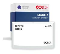 COLOP Make 3 Frozen White Tampon encreur 90 x 160 mm, pour tampon manuel traditionnel et tampon créatif