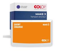COLOP Make 3 Tampon encreur Shiny orange, 90 x 160 mm, pour tampon manuel traditionnel et tampon créatif