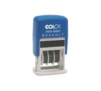 Colop Tampon dateur MiniDater S160/L2 5 x 25 mm coussin 4 mm rouge/bleu Payé