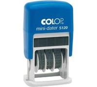 Colop Tampon dateur Mini Dater S120 – mois en lettres – encre noire – caractères 4 mm – FR