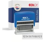 COLOP Mini-Numéroteur S 120/13 | Noir | Tampon Automatique à 13 Chiffres (0-9) | Idéal pour Inventaire, Numéros de Série et Codes Logistiques