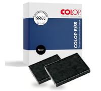 Coussinet encreur de rechange E/55, noir, 2 pièces