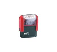Colop paye timbre à encrage automatique empreinte rouge 38x14 mm 100662