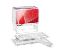 Colop Printer 40/2 Tampon encreur personnalisé avec cassette d'encrage intégrée 59 x 23 mm Noir