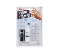 COLOP Printer R17 Event Lot de 2 tampons à encre UV pour événements spéciaux, plusieurs motifs, auto-encreurs, 10 motifs, 2 tampons