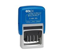 COLOP Printer S 260 Tampon dateur avec texte payé Bleu/rouge