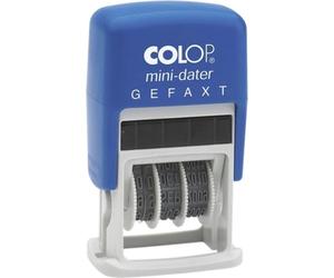 COLOP® S160L4 Mini-Dater - Dateur + texte GEFAXT