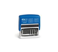 Colop mini info-dater S120/WD Tampon dateur 47 x 4 mm (l x H) bleu, gris