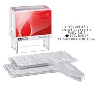 Colop Tampon encreur à composer soi-même Printer 30/2 Set - 5 lignes - Noir