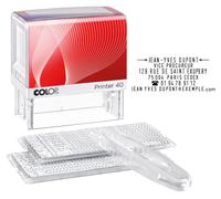 Colop Tampon encreur à composer soi-même Printer 40/2 Set - 6 lignes - Noir