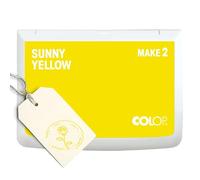 COLOP Tampon encreur Make 2 Encreur sunny yellow, 70 x 110 mm, pour tampon manuel traditionnel et tampon créatif