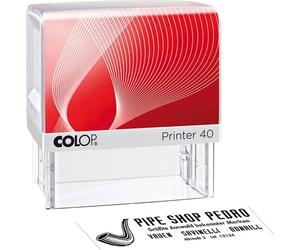 COLOP Tampon texte, personnalisable Printer 40 auto-encreur noir avec logo