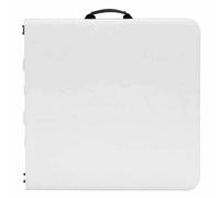 Color baby Table de jardin rectangulaire - Blanc