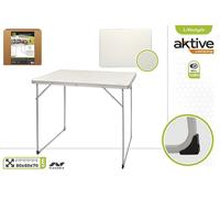 Color Baby - Table de plage pliable 80 x 60 x 70 cm avec plateau MDF et pieds acier, pour enfant à partir de 3 ans