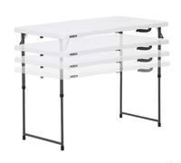 Color Baby Table pliable mallette 4 positions, dimensions 122 x 61 x 56 cm pour enfants, en HDPE et acier