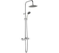 Color colonne de douche thermostatique chromée et blanche Essebagno