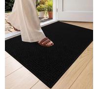 COLOR&GEOMETRY Paillasson Interieur Entree 60x90cm, Tapis Antidérapant Noir | Tapis de Porte Absorbant, Fin, Anti-salissures, Lavable,Tapis pour Intérieur,Chambre, Couloir