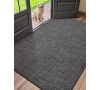 COLOR&GEOMETRY Paillasson Interieur Entree 80x120cm, Antidérapant Tapis Entrée Intérieur, Tapis de Porte Absorbant, Fin, Anti-salissures, Lavable,Tapis pour Intérieur,Chambre, Couloir(Gris anthracite)