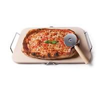 Color life pizzabrett cooking gris naturel avec roulette à pizza