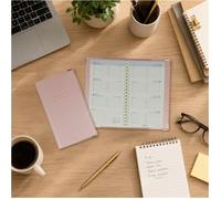 Color pop Agenda de poche 2025, PVC ""Rose"" Frabrication française, 17 x 10 cm