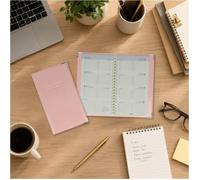 Color pop Agenda de poche 2027, PVC Vernis ""Old rose"" Frabrication française, 17 x 10 x 1 cm