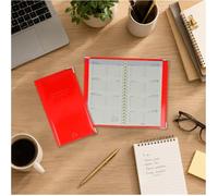 Color pop Agenda de poche 2027, PVC Vernis ""Rouge"" Frabrication française, 17 x 10 x 1 cm
