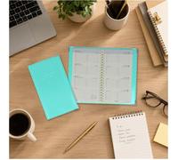 Color pop Agenda de poche 2027, PVC Vernis ""Vert d'eau"" Frabrication française, 17 x 10 x 1 cm