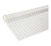 Color-Up.Shop Rouleau de Papier de Soie Blanc avec Grille de centimètre 15 m 0,80 m
