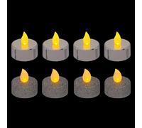 Lot de 8 Bougies LED Colorama - Argent