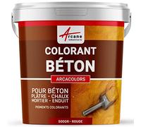 Colorant Ciment pour Enduit et Mortier - ARCACOLORS 500 gr Rouge | Colore Béton, Plâtre, Ciment, Chaux, Murs et Sols, Résiste aux Uv, Intérieur et Extérieur - Arcane Industries