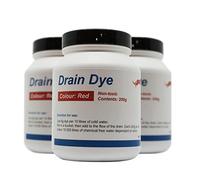Colorant traceur pour détection de fuite 200 gr - Colorant fuite piscine - détecteur de fuite liquide (Rouge)