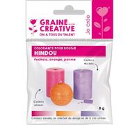 Graine Créative - Colorants solides pour Bougie 3 couleurs Hindou