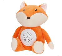 ColorBaby Genial Baby Projecteur étoiles, renard, 27 cm, Veilleuse et minuteur, Peluche effrayante pour enfant, avec sons et bruit blanc bébé, cadeau nouveau-né, cadeaux pour bébé (34031)