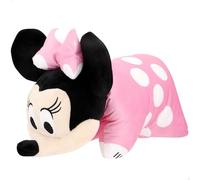 COLORBABY Minnie 77839 Coussin en Peluche 2 en 1 pour Enfant, en Polyester, Velours et Doux, 45 x 28 cm, Rose