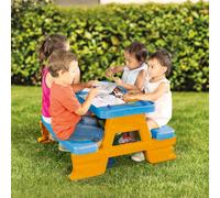 Colorbaby Set de table et chaises pour enfants Hot Wheels Bleu Orange