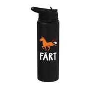 Coloré cheval et cheval Stainless Steel Insulated Water Bottle